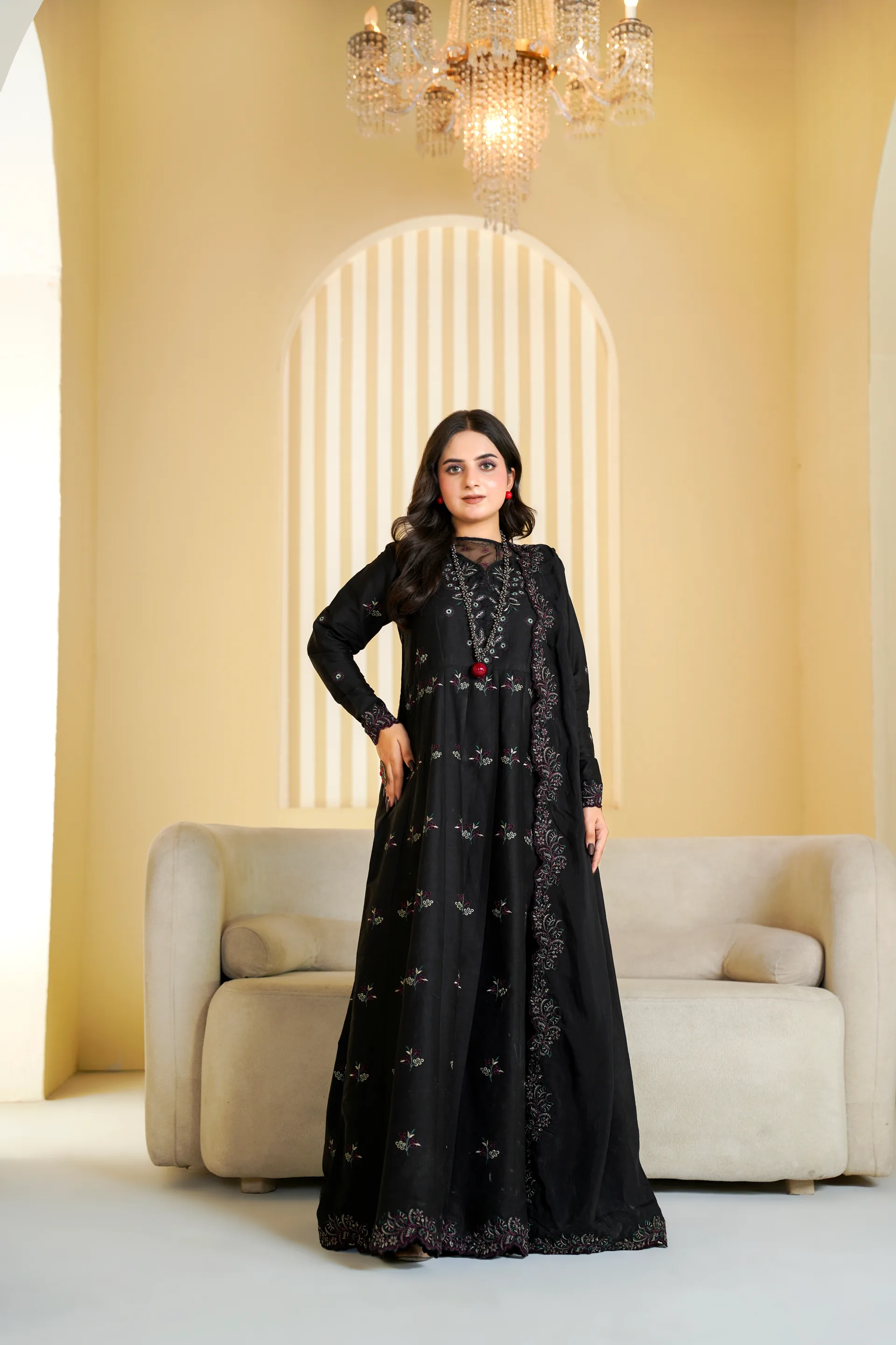 ZS-1265 Black Embroidered Lawn thumbnail 4