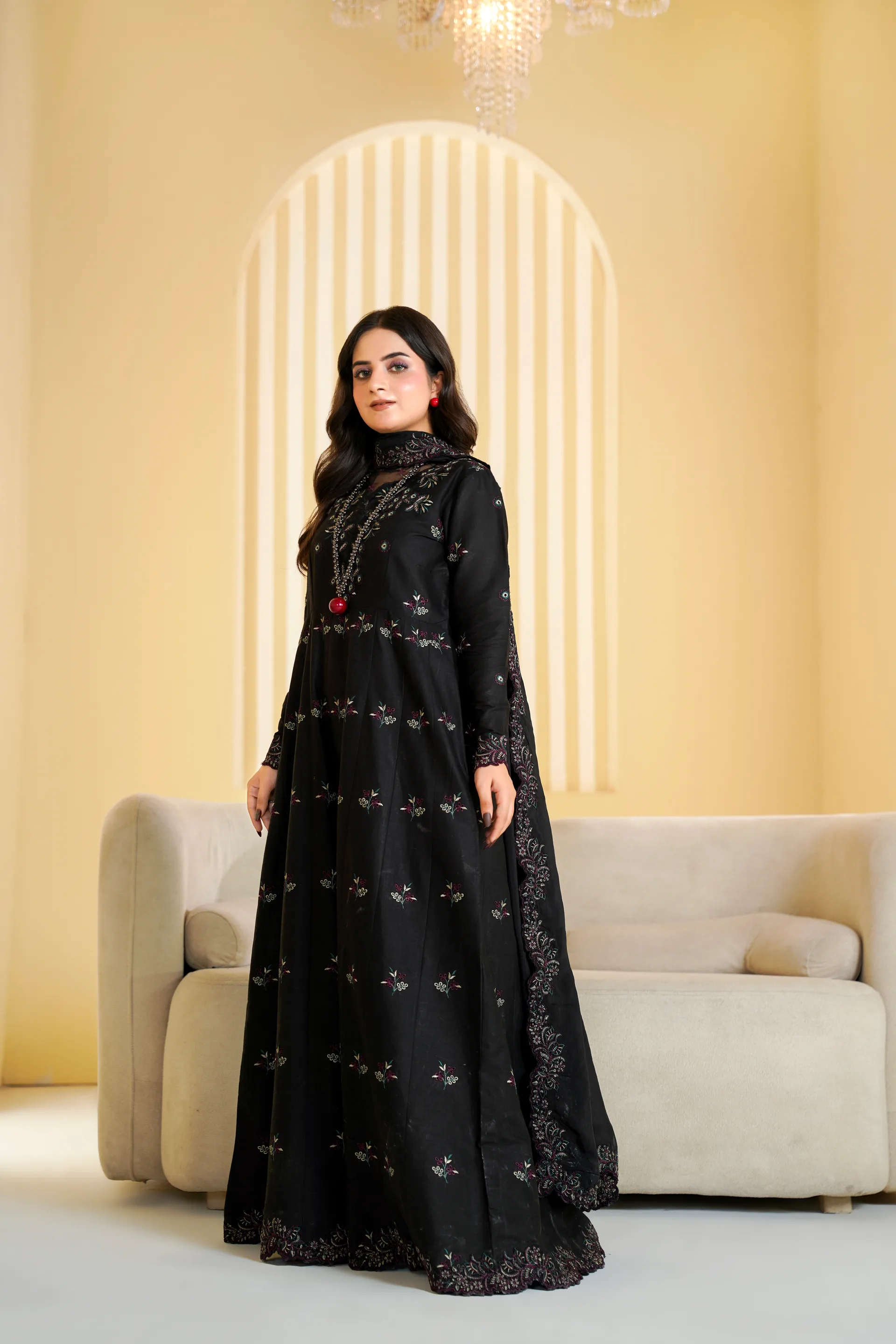 ZS-1265 Black Embroidered Lawn thumbnail 5