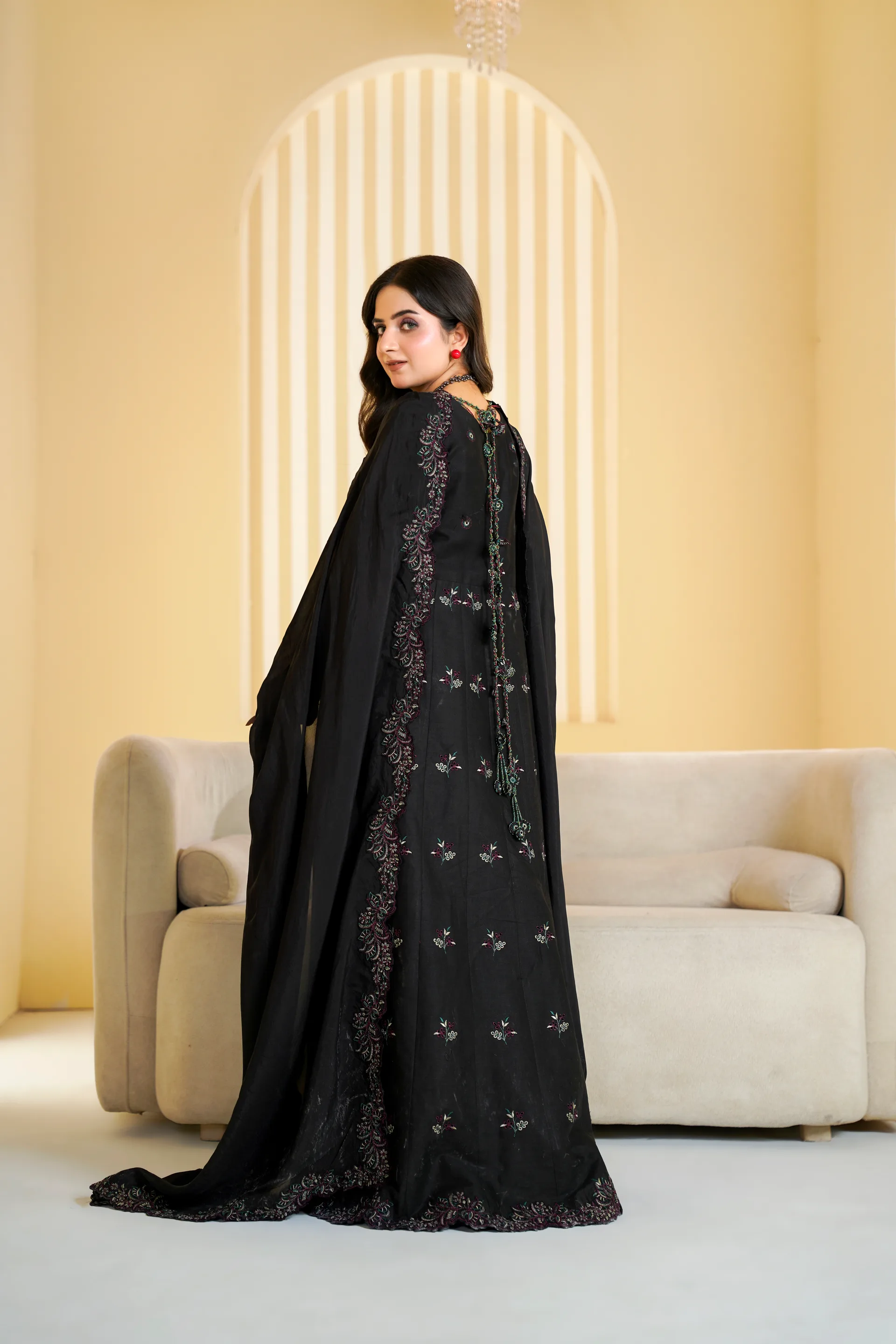 ZS-1265 Black Embroidered Lawn thumbnail 6