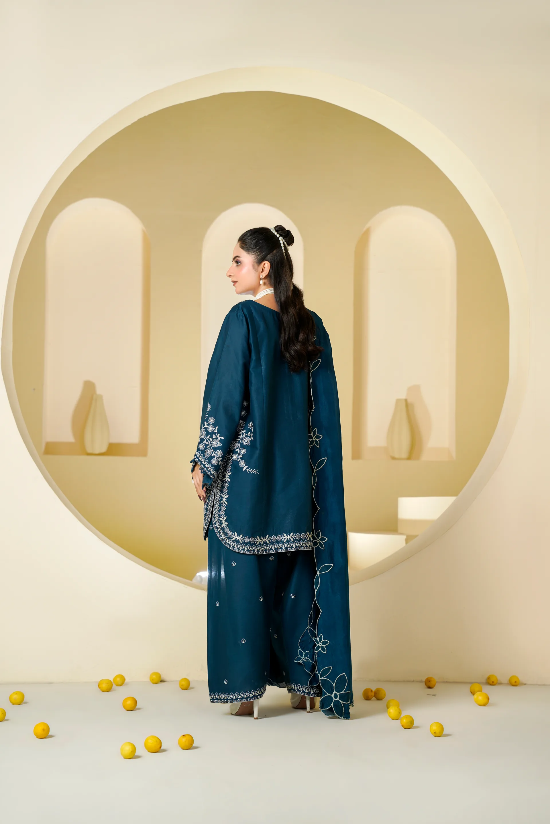 ZS-1264 Blue Embroidered Lawn thumbnail 4