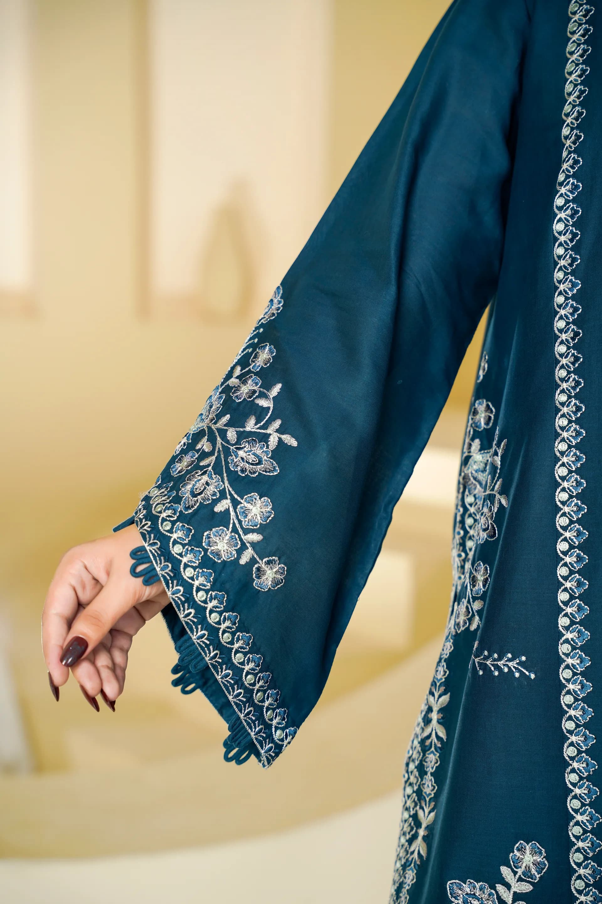 ZS-1264 Blue Embroidered Lawn thumbnail 6