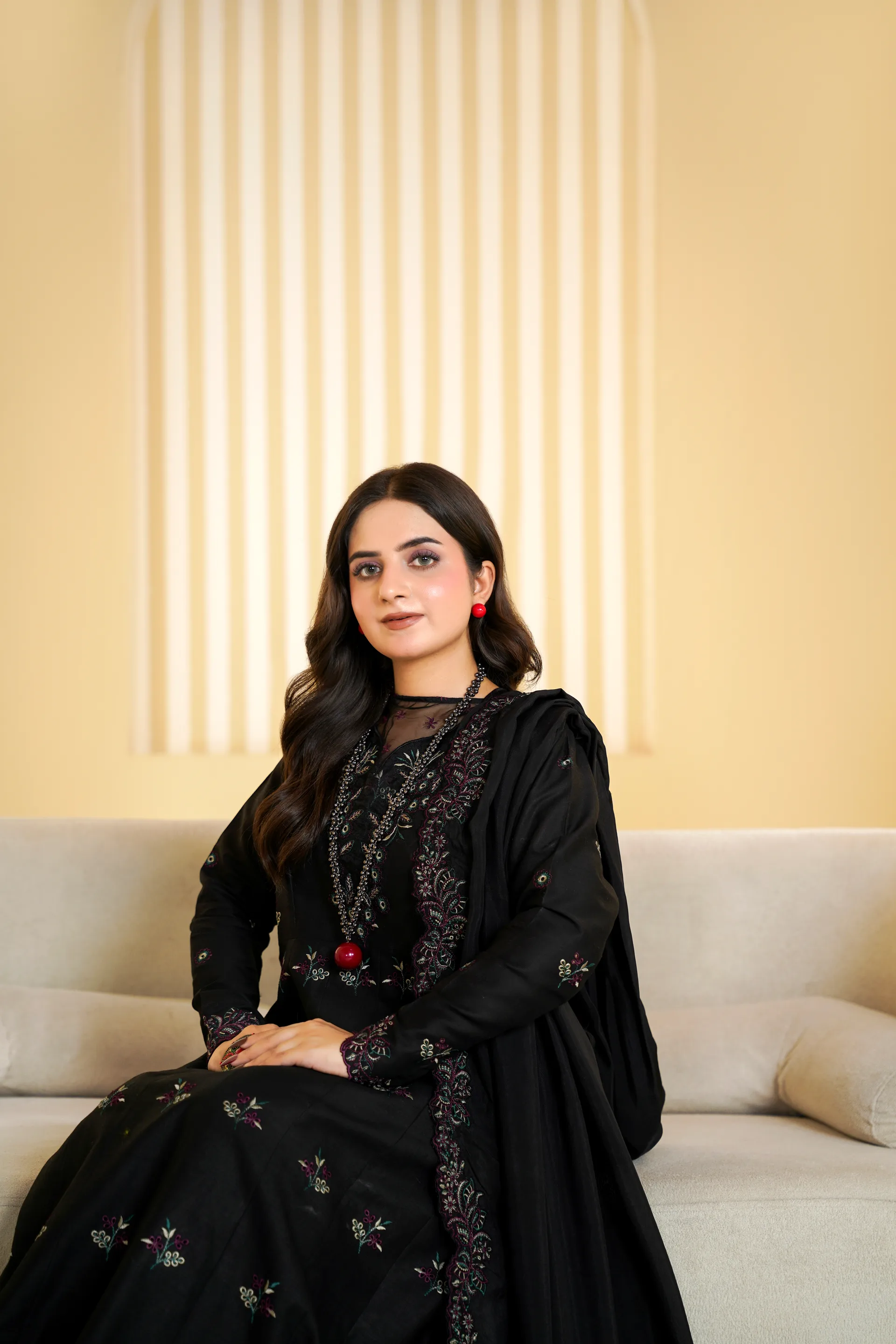 ZS-1265 Black Embroidered Lawn - 0-piece suit